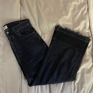 Citizens of Humanity Sacha Cropped Wide-Leg Jeans